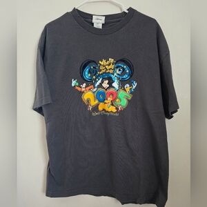 Vintage Unisex Walt Disney World 2005 Short Sleeve T-shirt XL Gray Y2K Mickey